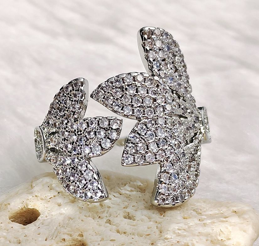 N250577◆Bigstone◆【アヤメ】ロマンチックな印象*魅力的な光沢*欧米大人気なリング 10~13号 フリー拍卖