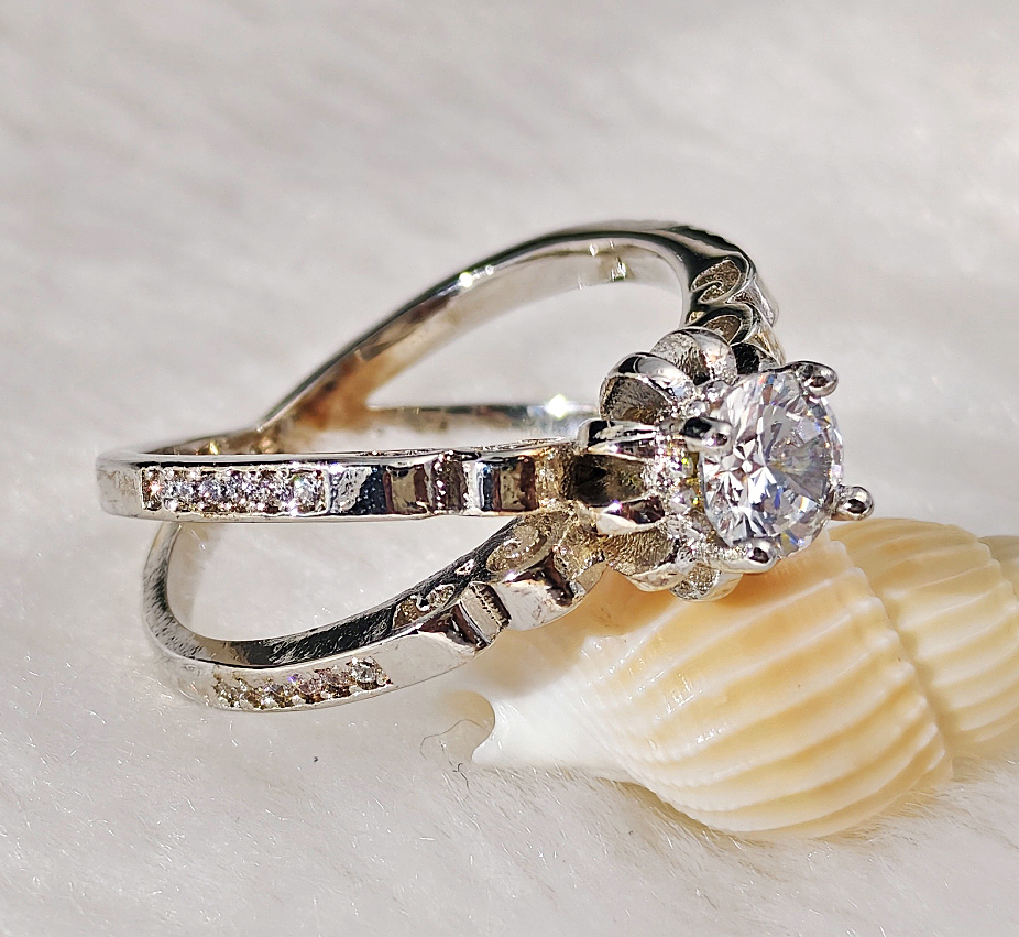 N2505154◆Bigstone◆【優雅な気質】高品質宝石のデザイン*女王のスタイル*欧米ファッションなリング*16号拍卖