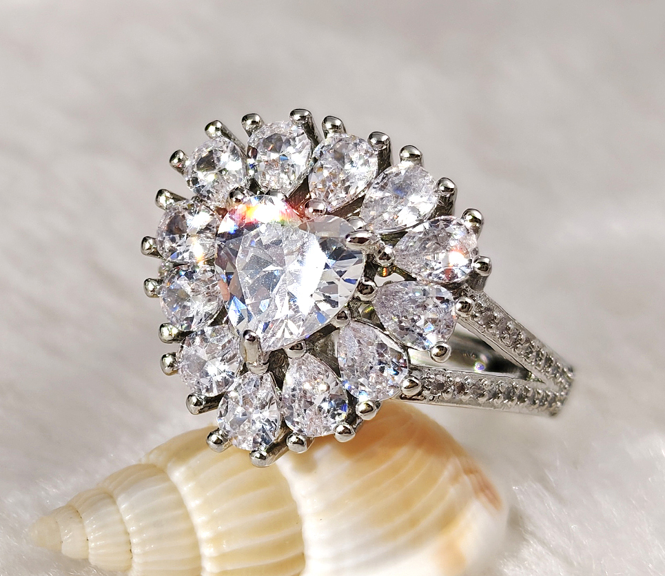 N2505149◆Bigstone◆【目立つ大粒宝石】華麗な輝き*欧米ファッション*人気名品*リング*12~15号 拍卖