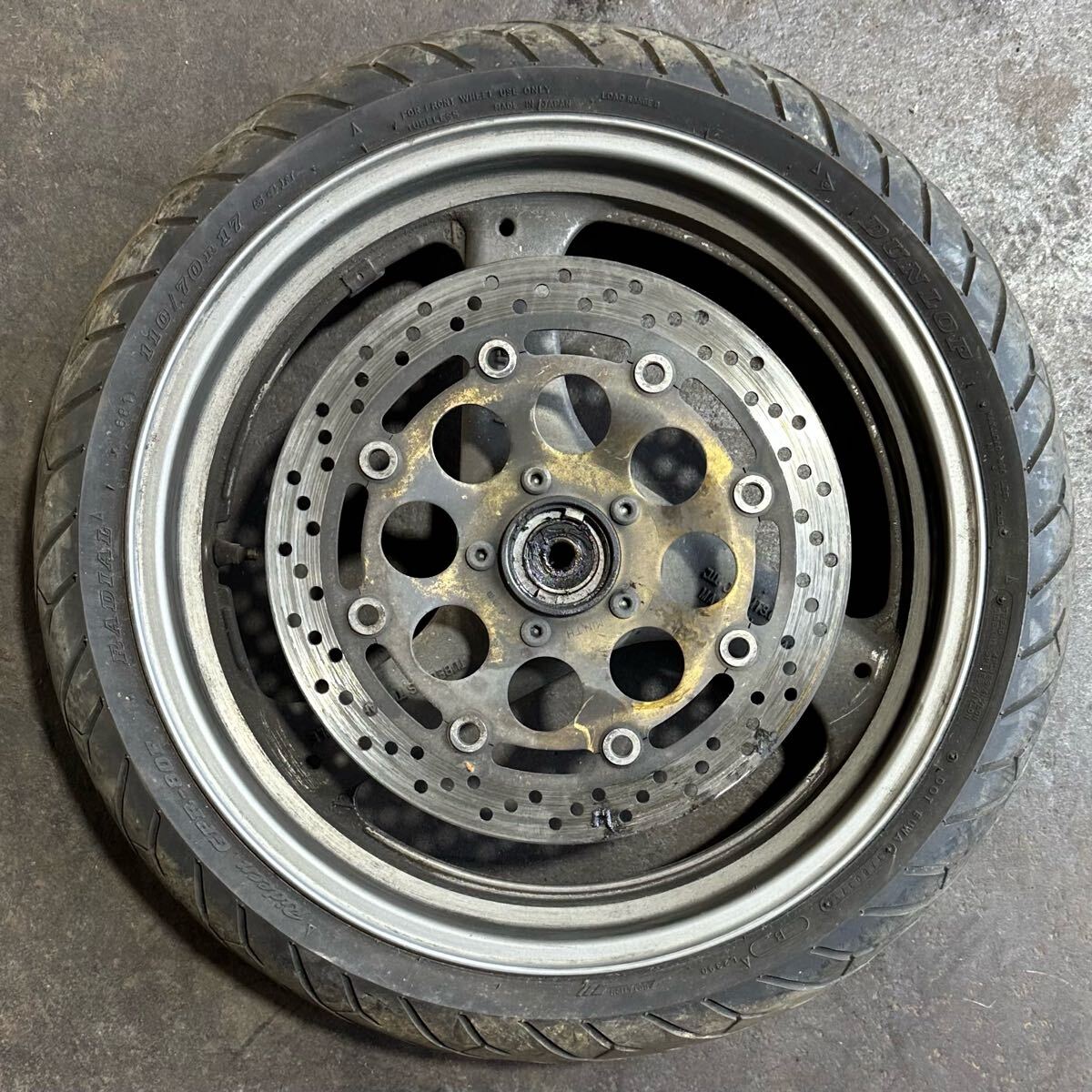 GJ74A SUZUKI/スズキ バンディット/Bandit 250 純正 フロントホイール ブレーキディスク J17×MT3.00拍卖