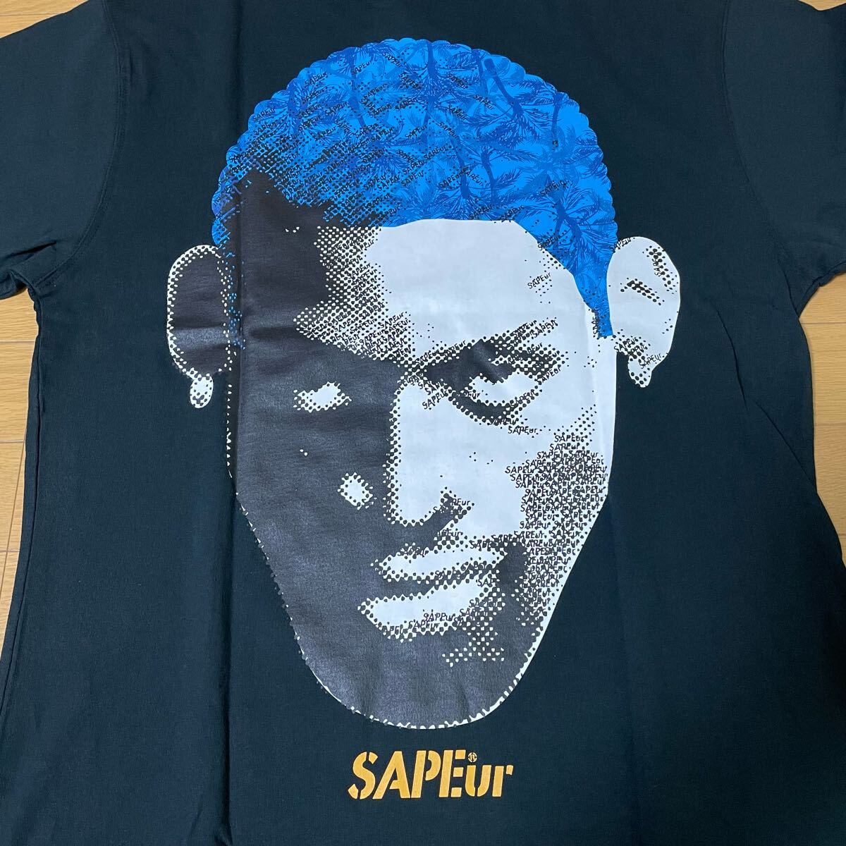 限定 レア SAPEur ISLAND HEAD S/S TEE BLACK L LARGE サプール Tシャツ 黒 ブラック 新品 未使用 浜田雅功 デニスロッドマン拍卖