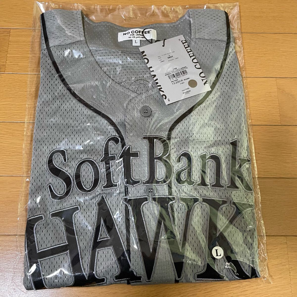 限定 レア 福岡ソフトバンクホークス Softbank Hawks BASEBALL SHIRT NO COFFEE ver. ノーコーヒー ユニフォーム 新品 未使用 未開封品拍卖