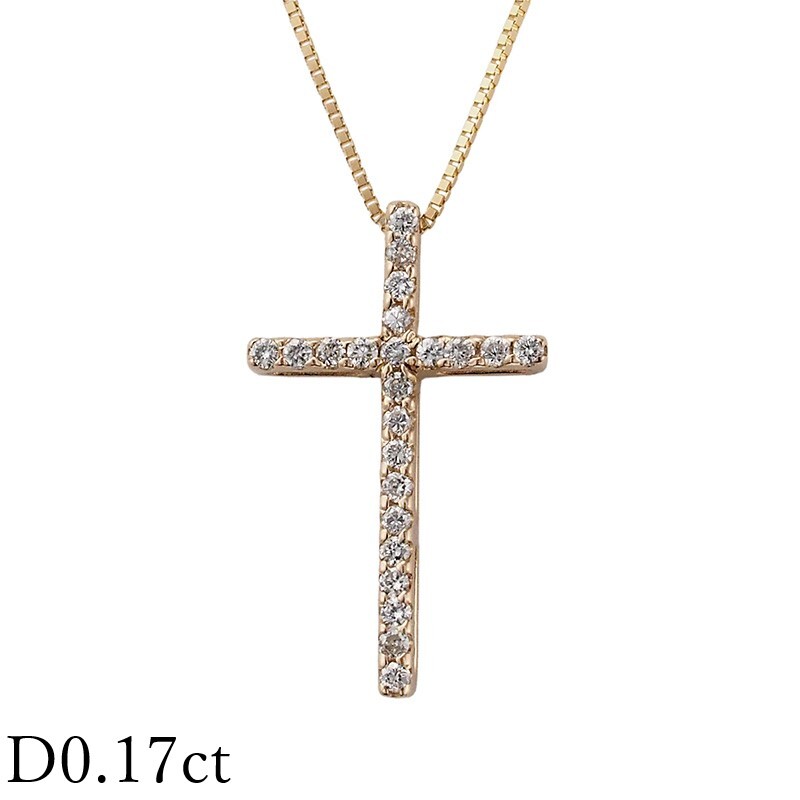 ダイヤモンド/0.17ct ネックレス K18PG拍卖