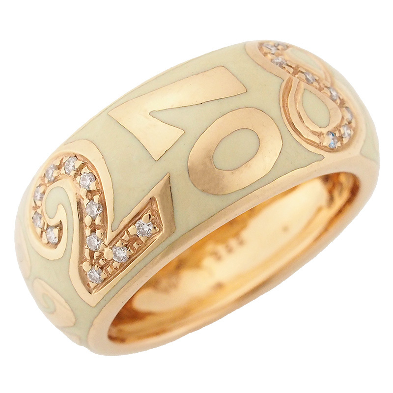 フランクミュラー エナメル タリスマン リング ET RS 02 WHITE K18PG 16.5号拍卖