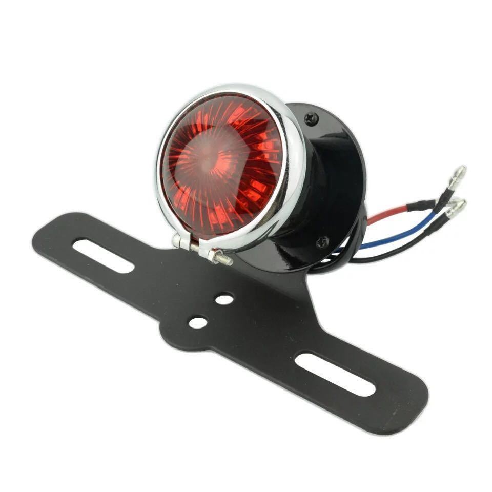 国内発送 LED テールランプ テールライト ブレーキ ランプ ライト ハーレー アメリカン カスタム チョッパー テール レンズ レッド拍卖