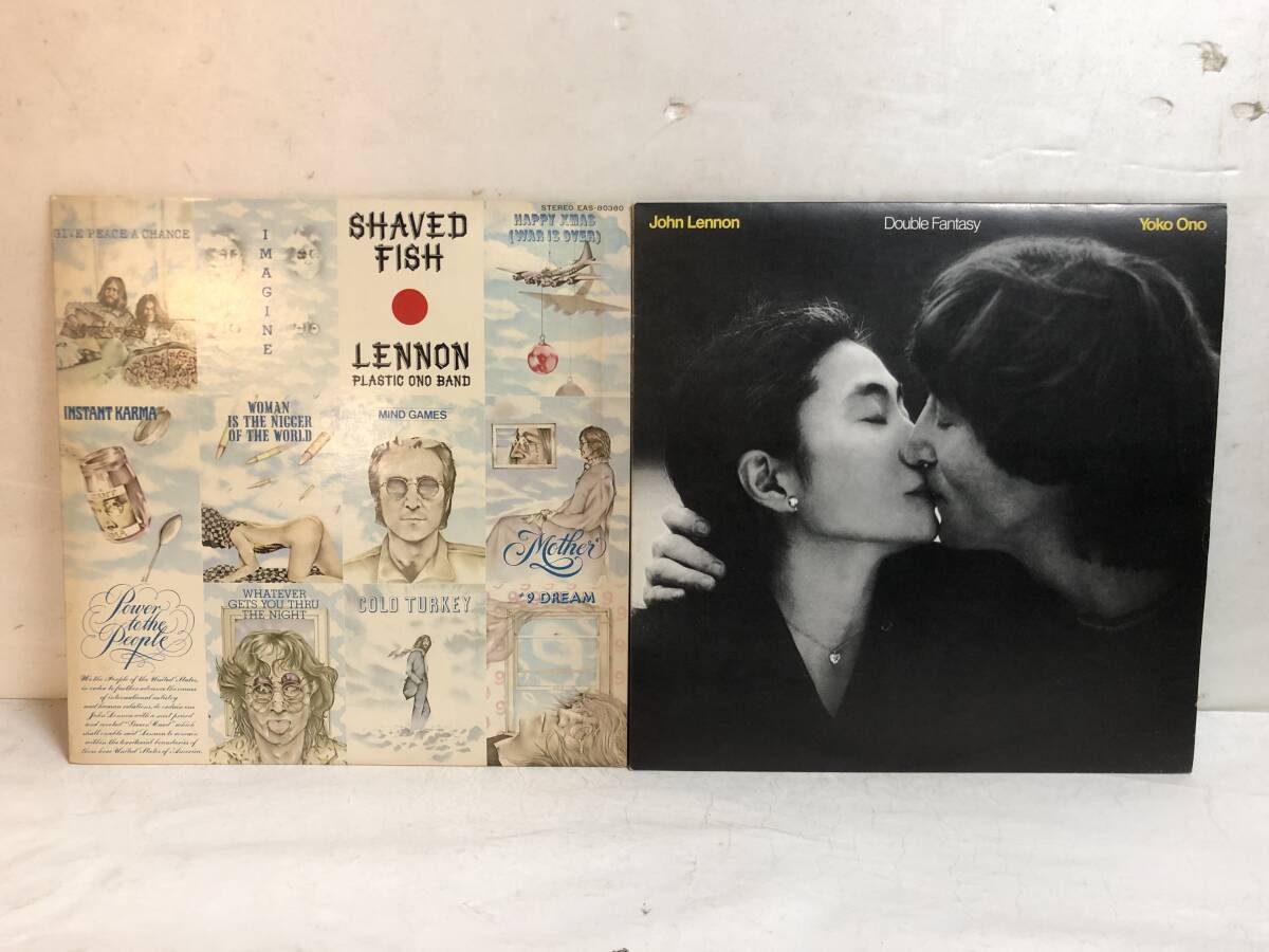 50510S 12inch LP★ジョン・レノン 2点セット★JOHN LENNON★ SHAVED FISH / DOUBLE FANTASY ★EAS-80380/P-10948J拍卖
