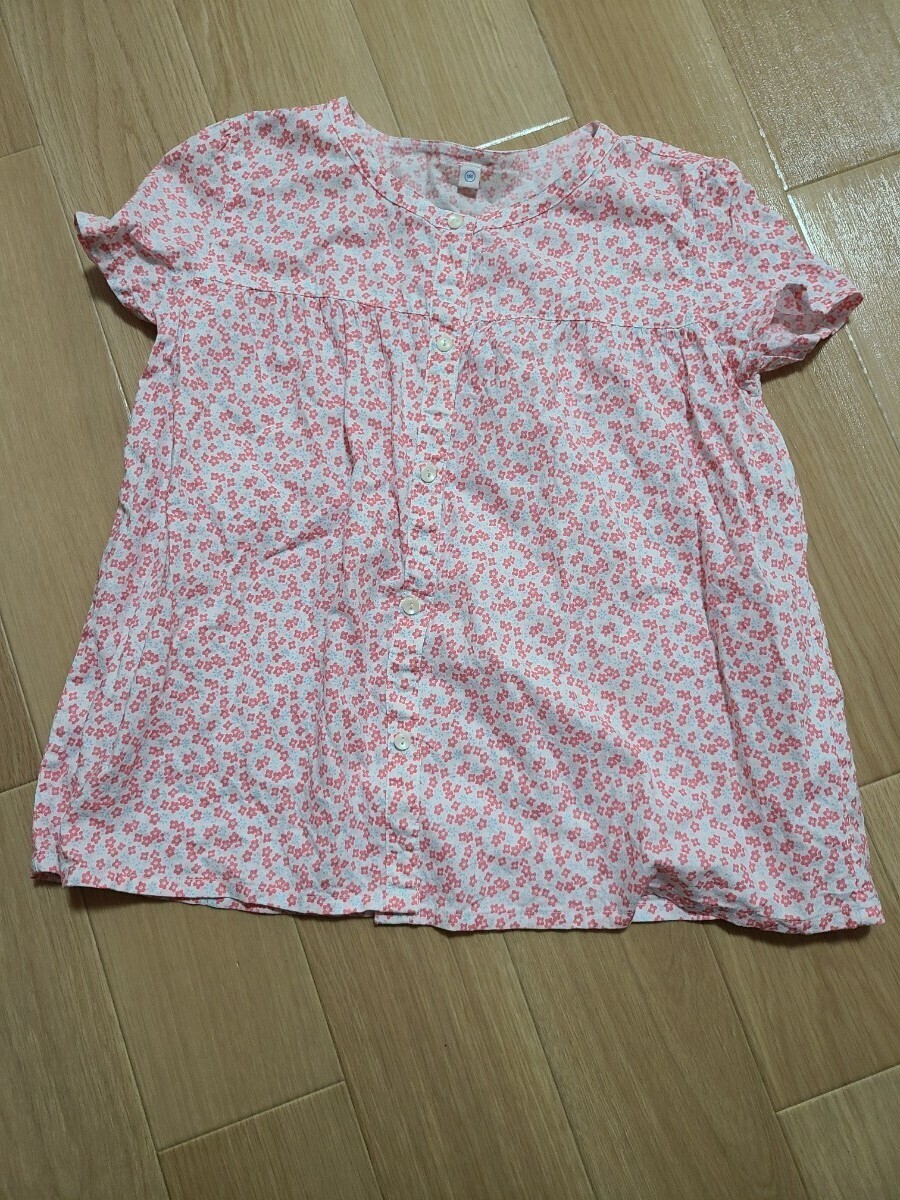 花柄 チュニック ブラウス サイズ150 女の子 子供服 半袖拍卖