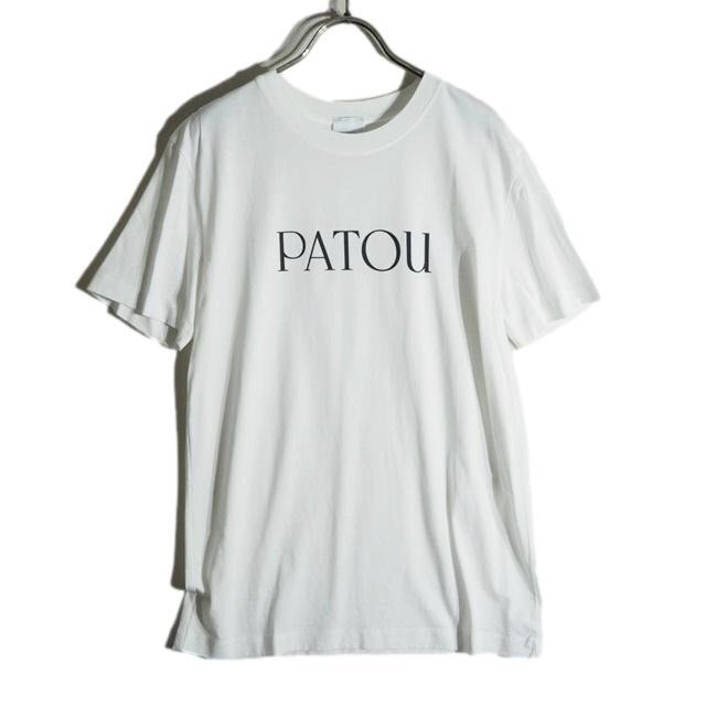 P7247f67 ▼PATOU パトゥ▼ オーガニックコットン パトゥロゴ 半袖 Tシャツ ホワイト S / プルオーバー 白 春夏拍卖