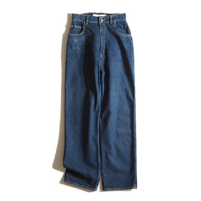 P9141f48 ▼GOLDEN GOOSE ゴールデングース▼ ハイウエスト テーパード デニムパンツ ブルー 25 トゥモローランド シーズンレス拍卖