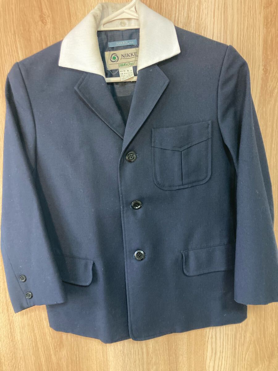 【古着】愛知教育大学附属名古屋小学校 男児用 制服 (5号140サイズ) 学生服 冬物 長袖 男子 上着 愛教大 附属小 附小 ジャケット拍卖