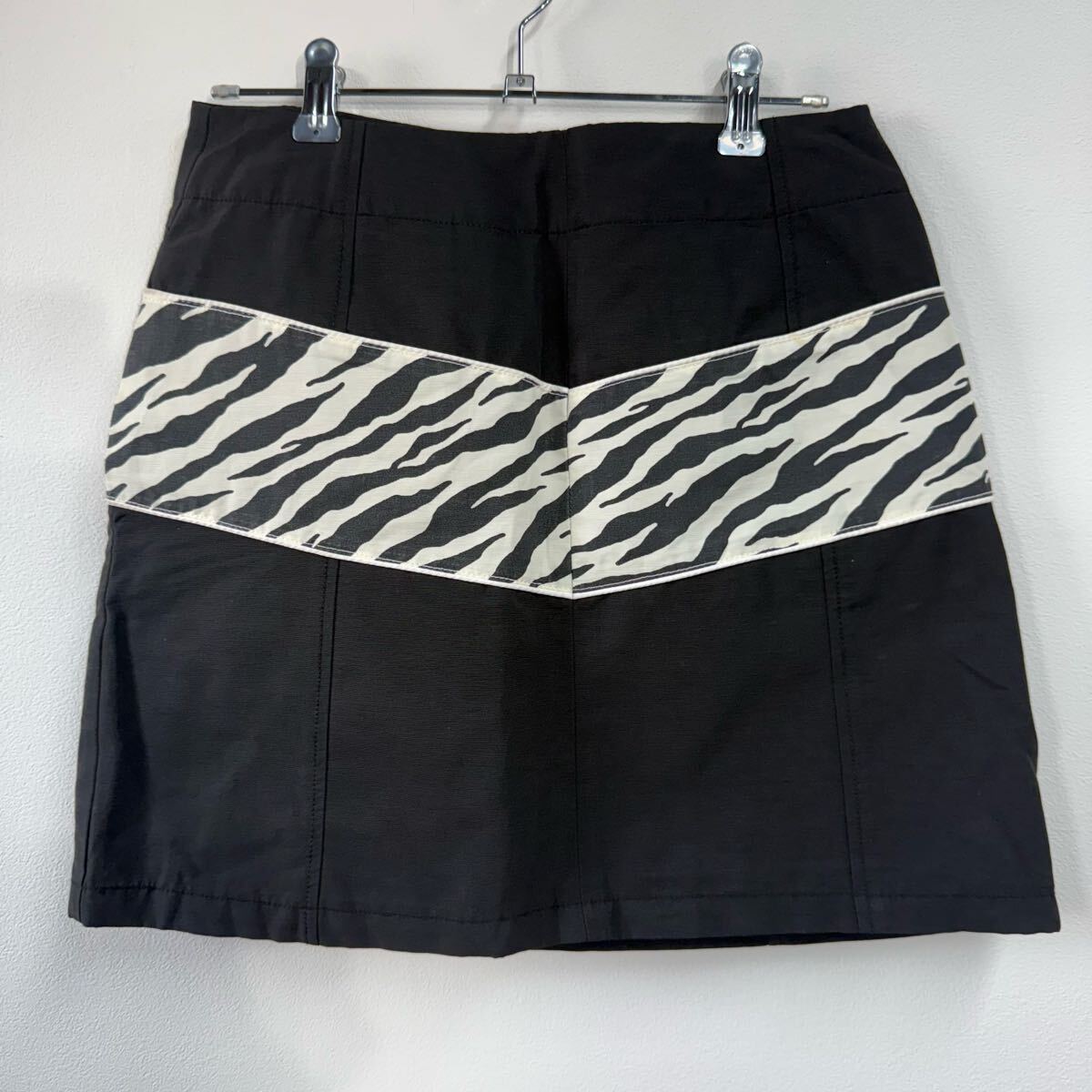 X-girl エックスガール ゼブラ スカート サイズ1 ブラック Y2K ミニスカート 拍卖