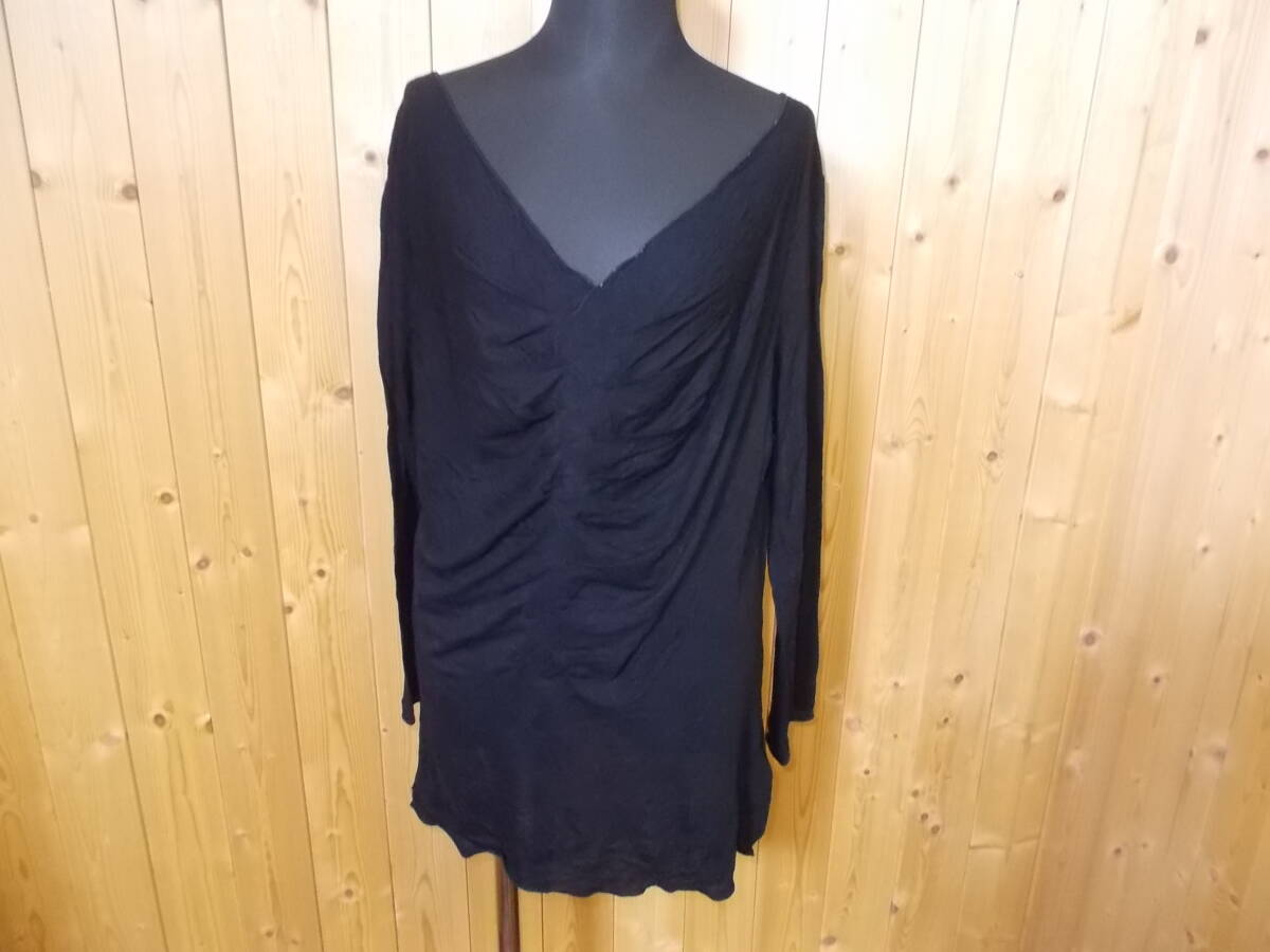 b906◆ARMANI COLLEZIONI カットソー◆サイズ52 アルマーニコレツォーニ カットソー レーヨンカシミア混紡 レディース ゆうパケット 7E拍卖