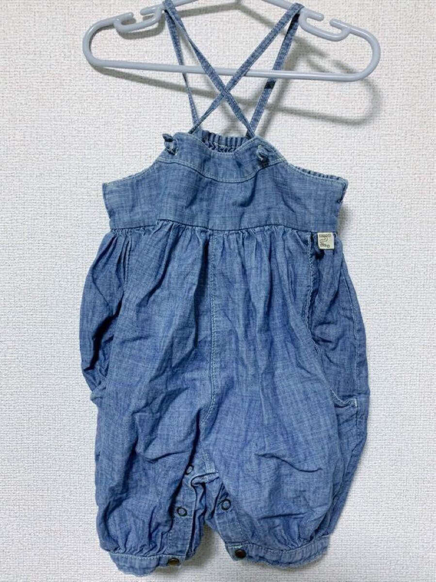 ◎送料無料【 nino 】オーバーオール キッズ 90サイズ ★ デニム ズボン 女の子 男の子 子供服 デカパン 可愛い拍卖