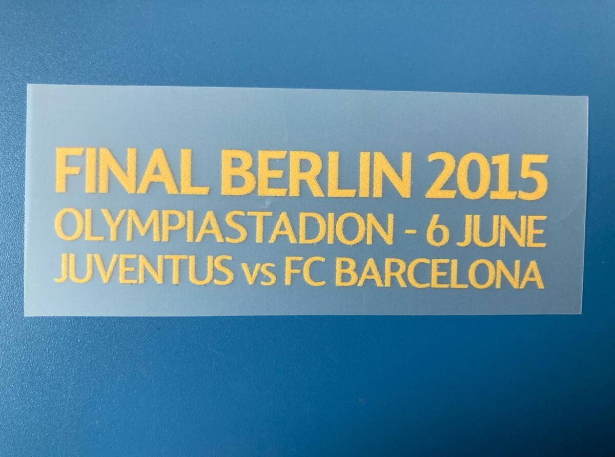 ~小物~ 2015 UEFAチャンピオンズリーグ 対戦マーキング ワッペン 1枚 (バルセロナ用)拍卖
