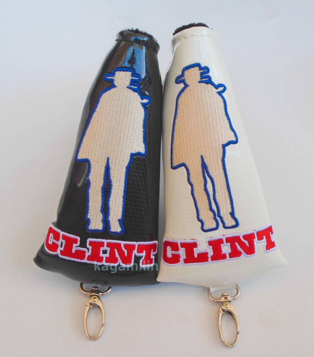 パターカバースコッティキャメロンツアーツアー支給 新作 磁石タイプ開閉 CLINT 黒白2個セット拍卖