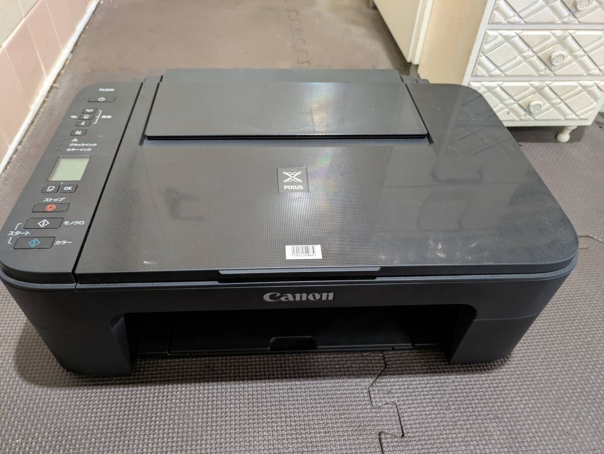 canon インクジェット複合機 ts3330 pixus インク交換済 10125465-45801拍卖
