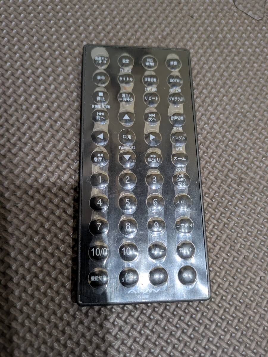 ジャンク 9インチワンセグポータブルDVDプレーヤー ブラック RV-900Wのリモコン 現状品 10123928-45784拍卖