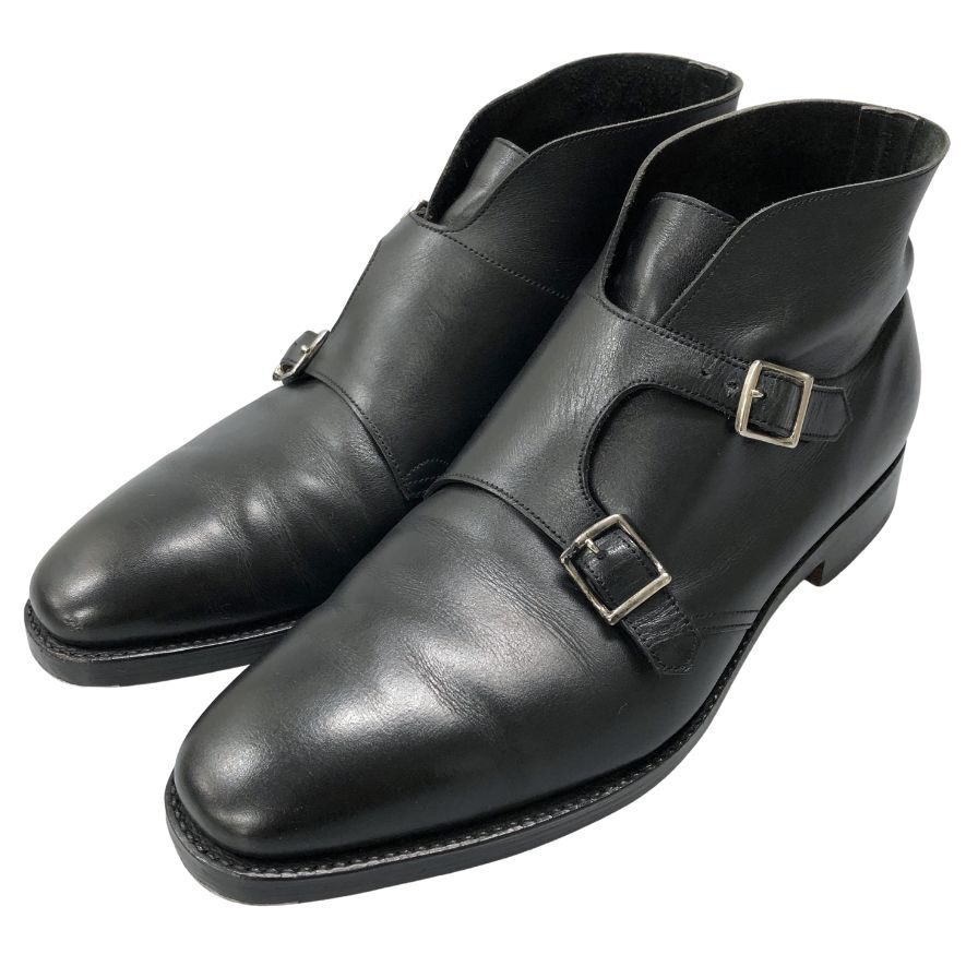 ジョンロブ レザーブーツシューズ デビー ダブルストラップ カーフ ブラック UK7.5相 メンズ JOHN LOBB ブーツ 約26.0cm【LA】【中古】拍卖