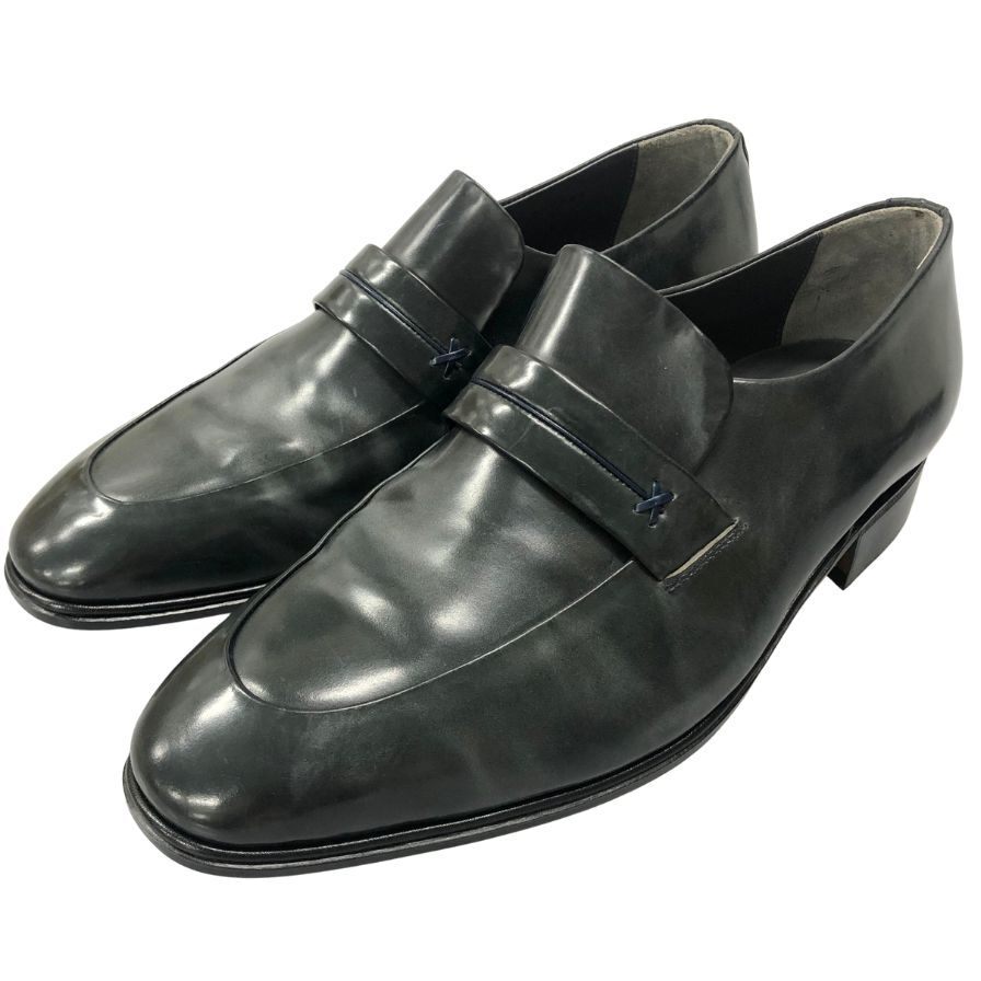 ミツコシ ローファー レザー Uチップ メンズ グレー サイズ8ハーフEEE MITSUKOSHI 約26.0cm【AFD12】拍卖