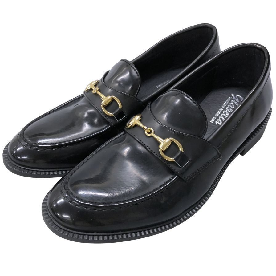 グラベラ ビットローファー ブラック S(約25cm-25.5cm) メンズ 革靴 glabella GOLD BIT LOAFER 約25.0cm【AFC40】拍卖