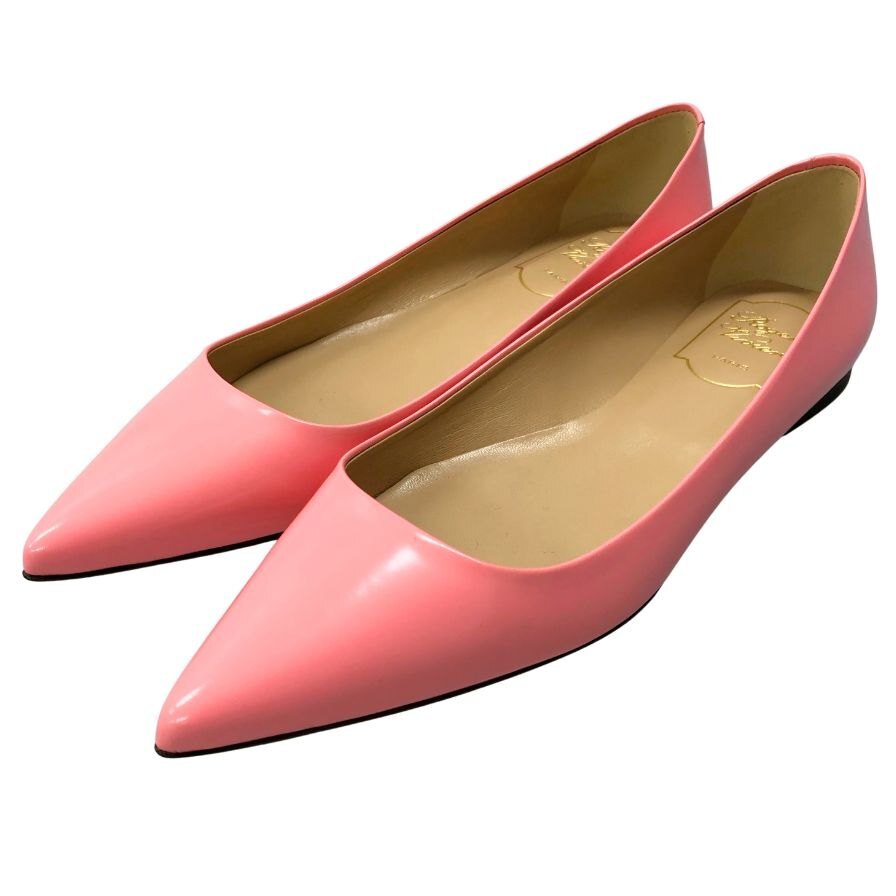 ロジェ ヴィヴィエ フラットシューズ パンプス レディース サイズ36 ピンク Roger Vivier 約22.5cm【AFC1】拍卖
