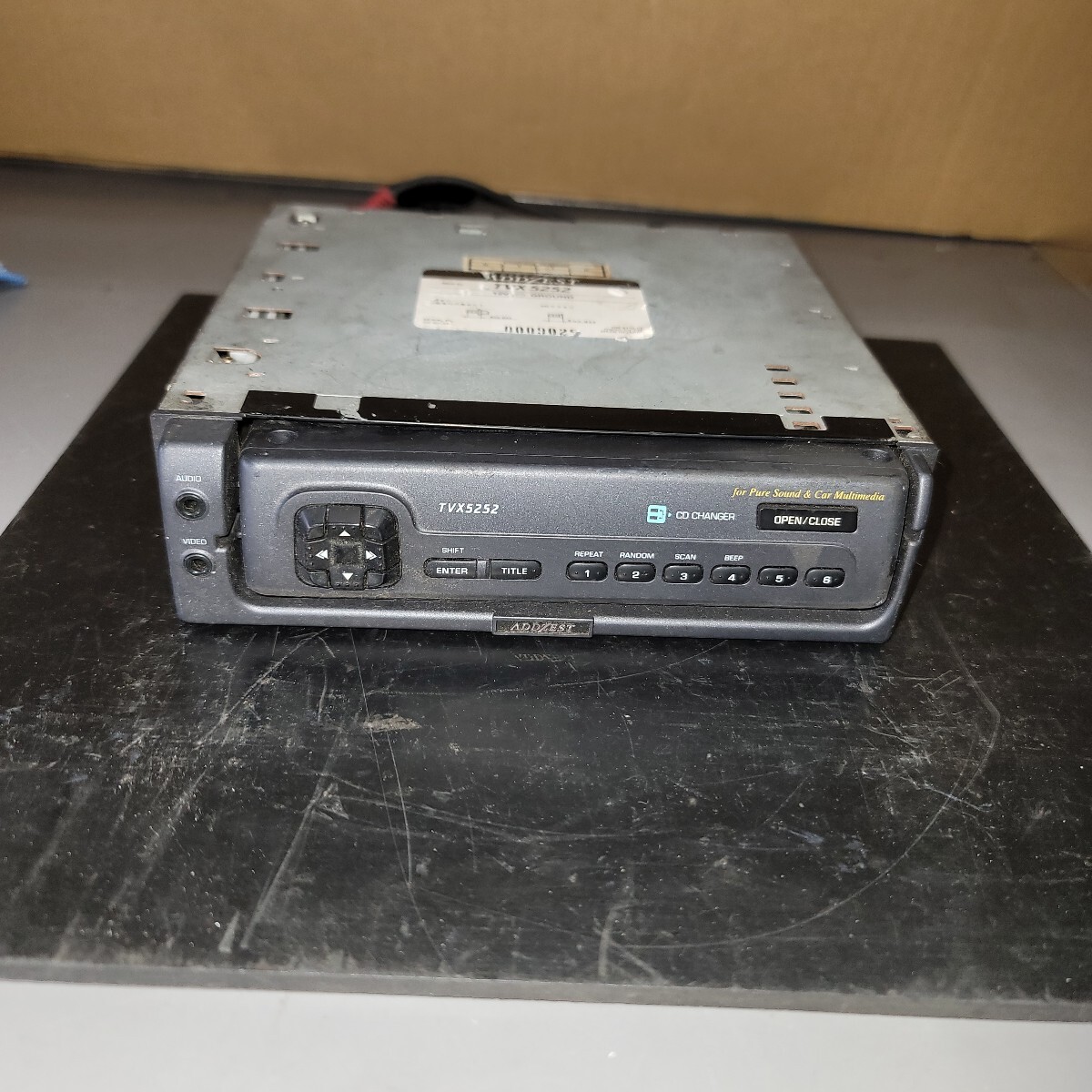 ADDZEST アゼスト CDチェンジャー TVX5252 動作未確認 ジャンク拍卖
