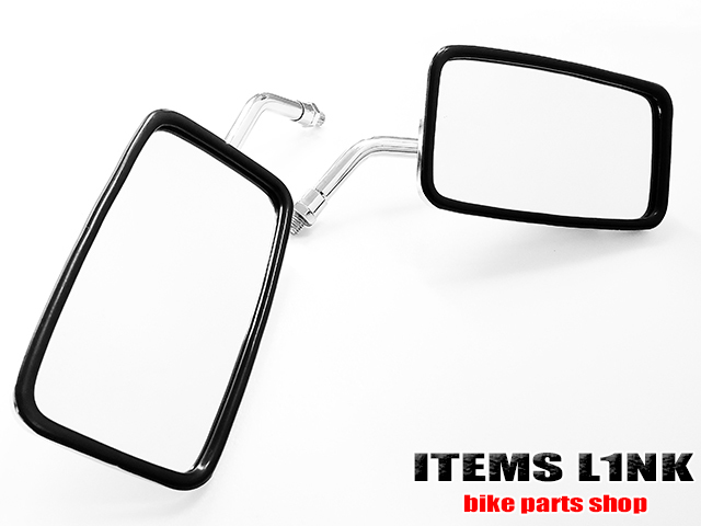 LK13-7 スクエア メッキ ミラー 左右セット 10mm GN250 ボルティ グラストラッカー NJ47A ビッグボーイ NJ4DA TS200R TS250R 汎用拍卖