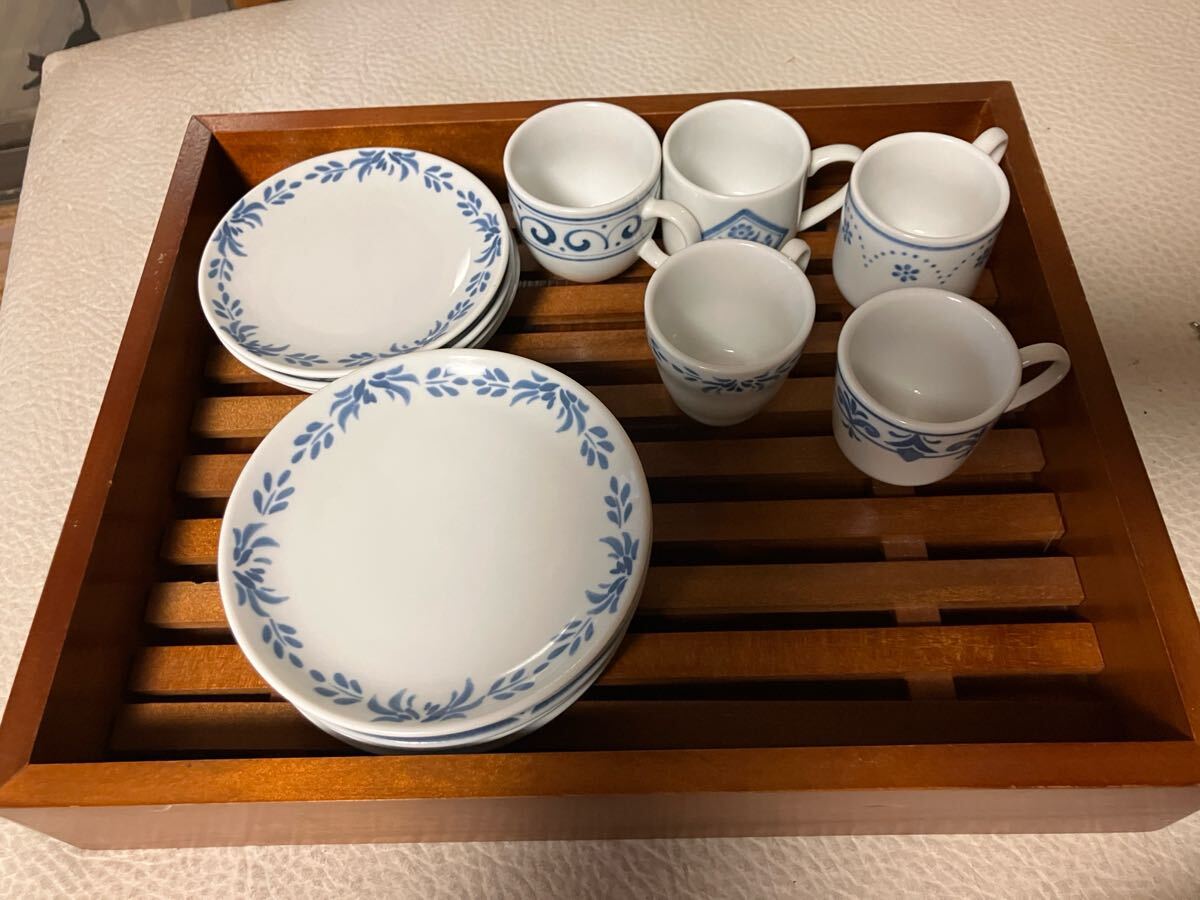 フェリシモノベルティ デミタスカップ&ソーサーとケーキプレートのセット 5セットまとめて拍卖