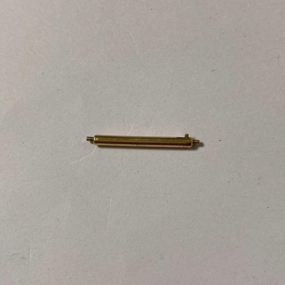 バネ棒 パテック型 (レバー付) 19mm 18金 (K18YG) 年代不詳 ビンテージ 拍卖