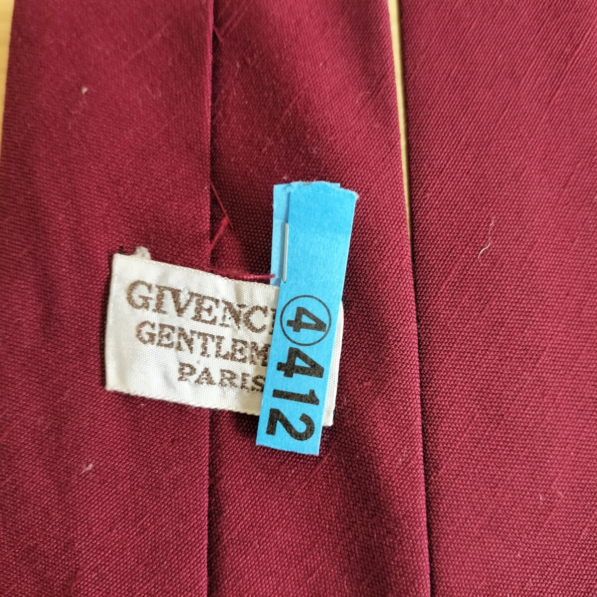 ジバンシィ (GIVENCHY)ジバンシーワインレッドビッグGG柄ネクタイ拍卖