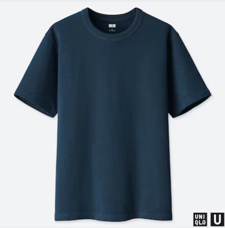 UNIQLO U (ルメールコラボ)クルーネックTシャツ Navy XL 新品未使用タグ付き拍卖