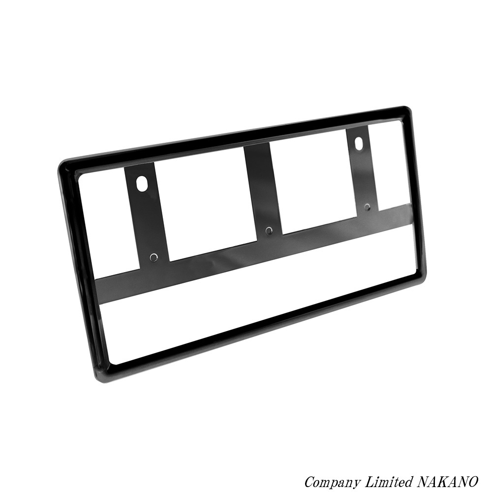 軽トラ 軽自動車用 可愛い ナンバーフレーム ブラック 図柄入ナンバーをスッキリ PF-403拍卖