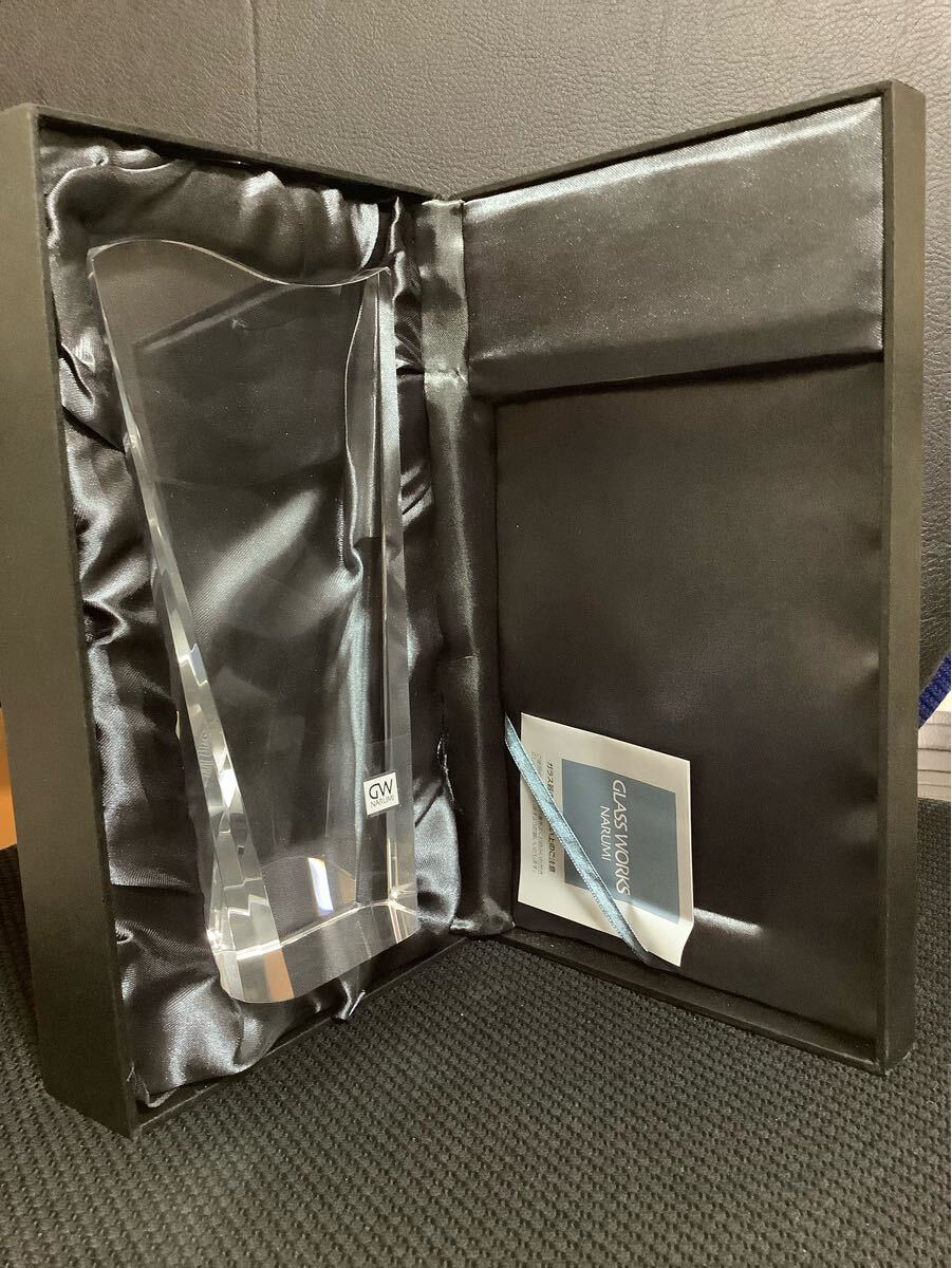 NARUMI GLASS WORKS トロフィー L 約21cm クレスト GW1000-13001 別途トロフィー等出品中!! 拍卖