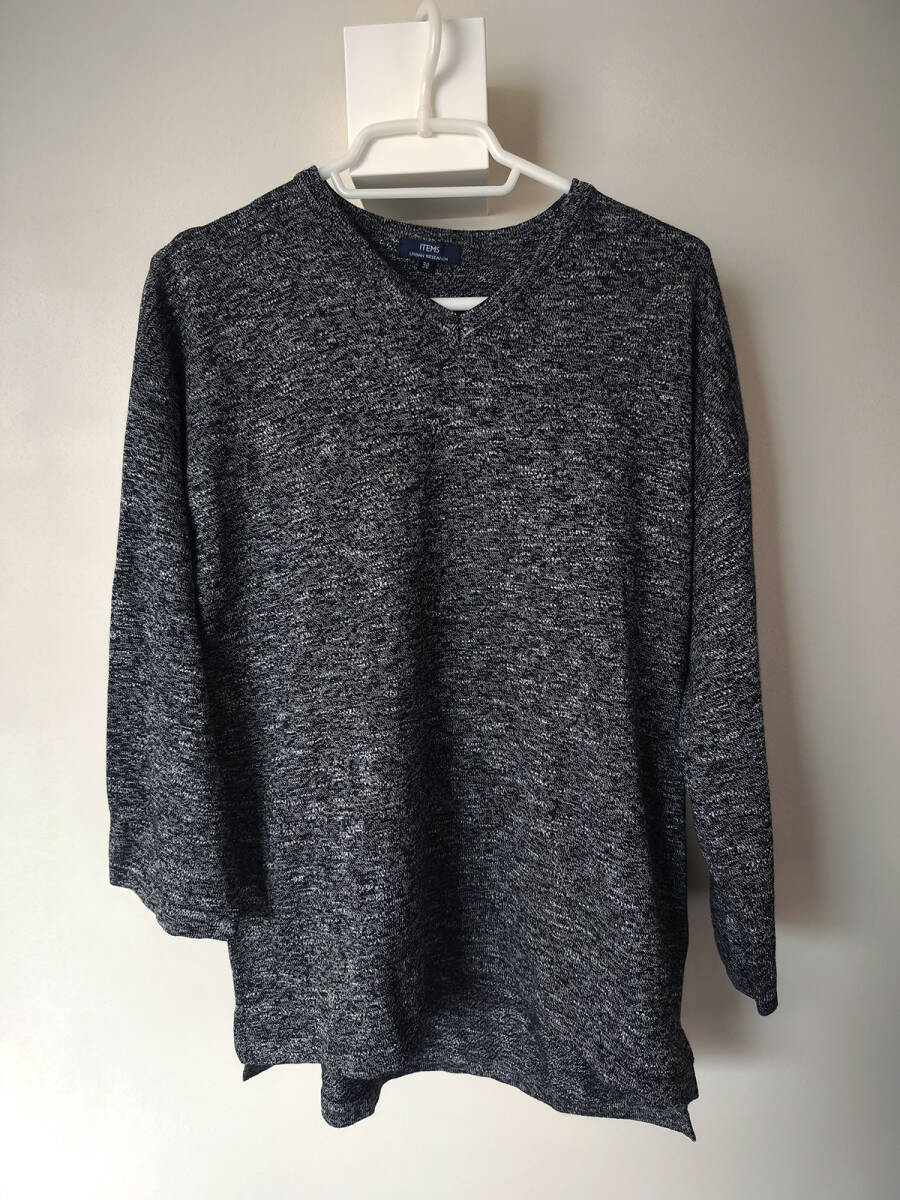 URBAN RESEARCH ITEMS アーバンリサーチアイテムズ ニットTシャツ Mサイズ拍卖