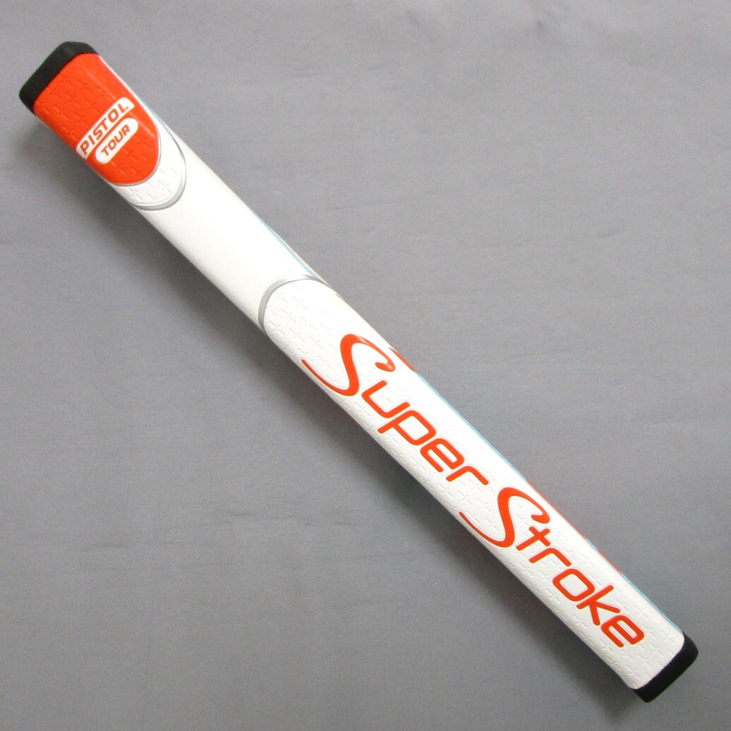 スーパーストローク ZENERGY PISTOL TOUR OR/BL/WH(081105)★Super Stroke ゼナジー ピストル ツアー オレンジ/ブルー パターグリップ拍卖