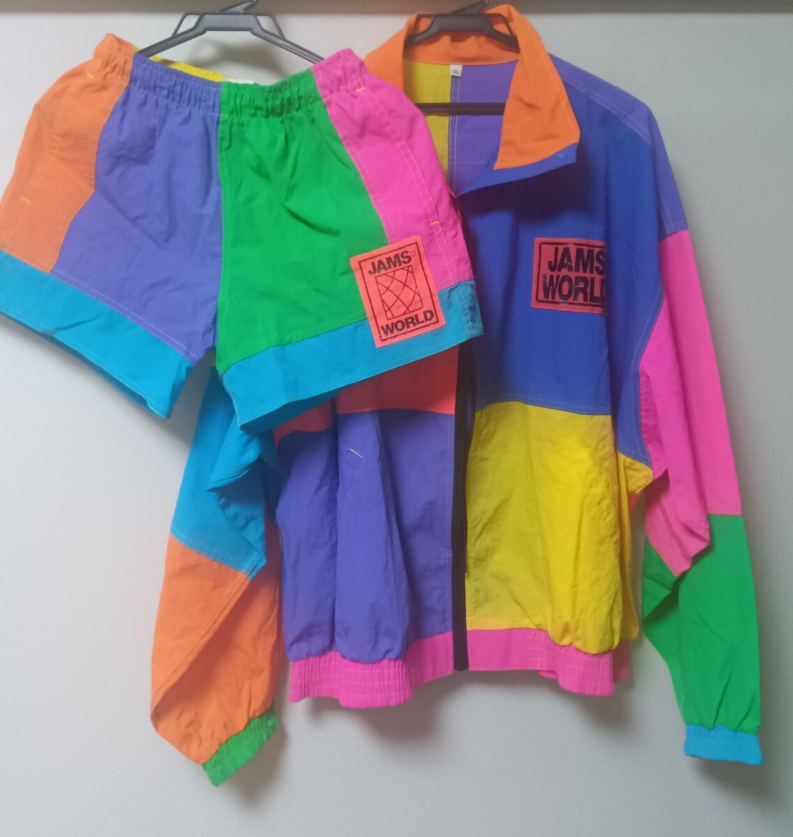 ジャムズワールド ヴィンテージ JAMS WORLD HONOLULU USA マルチカラー ブルゾン セットアップ ハワイ HAWAII ホノルル拍卖