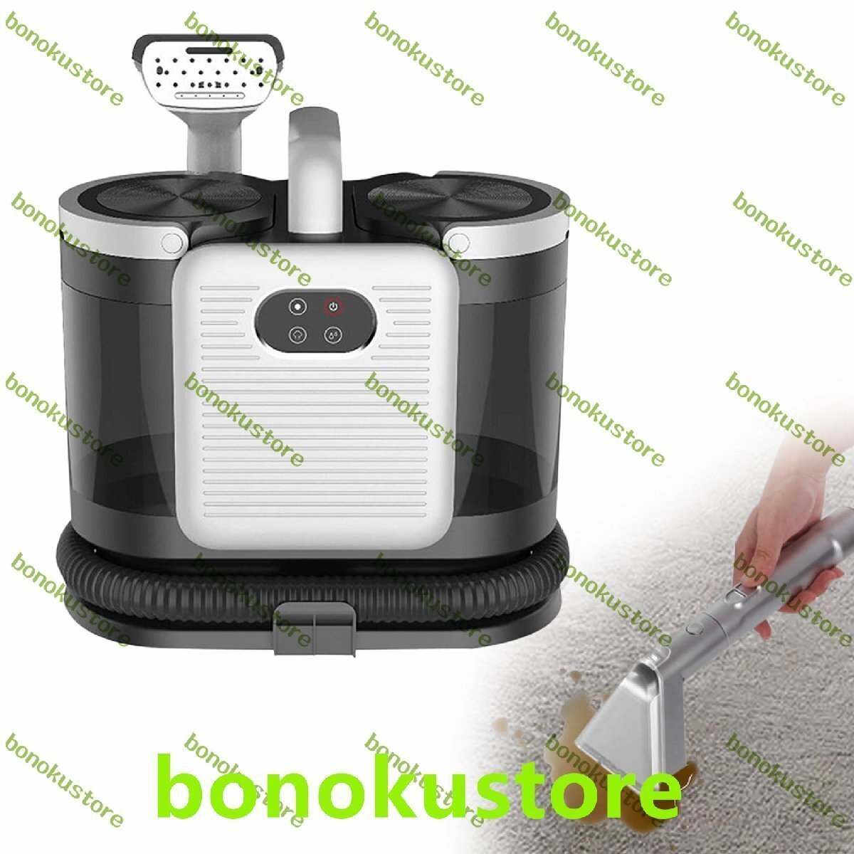 カーペットクリーナー 13000Pa強力吸引 40/60℃加熱可能 水洗い 大容量水タンク 布洗浄機 染み抜き スチームクリーナー 絨毯クリーナー拍卖