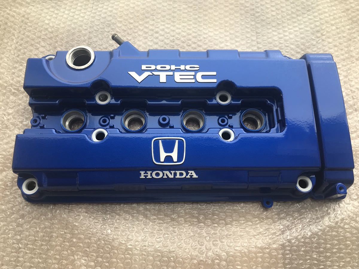 ■■■プロの作業 B18 ベイサイドブルー塗装 インテグラDC2 EK9 EG6 B16 ヘッドカバー カムカバー タペットカバー 下取り無し 塗装後未使用拍卖