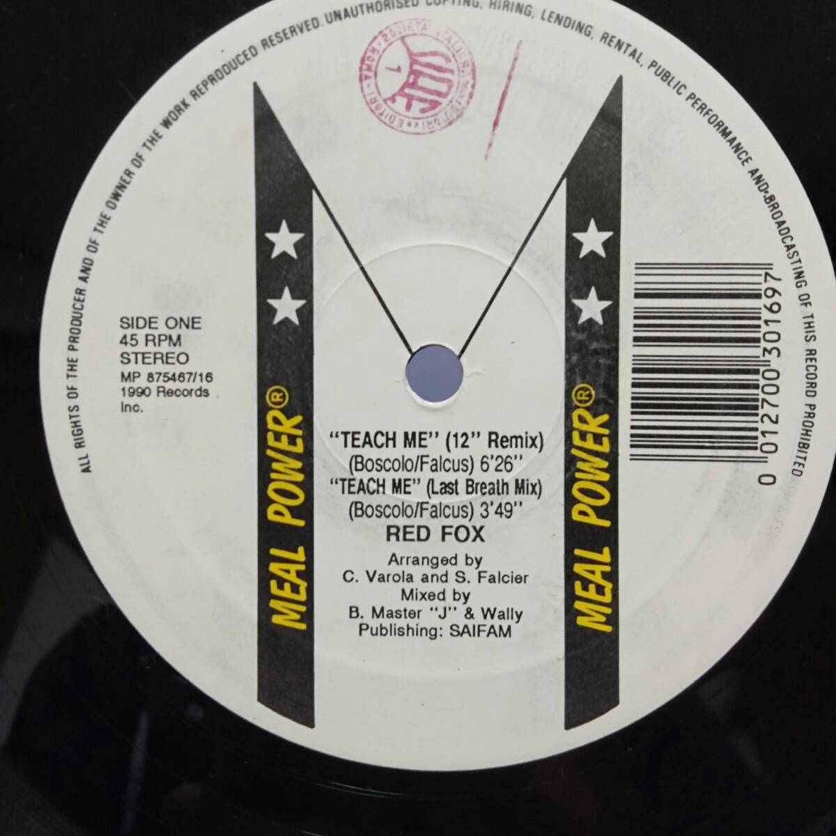 レコード RED FOX TEACH ME MP 875467/16 ダンス ハウス ディスコ クラブ拍卖
