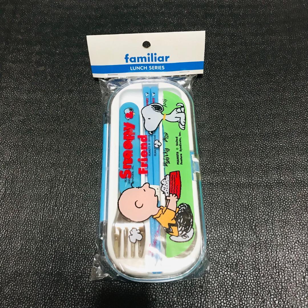 チャーリーブラウン ウッドストック カラトリー スプーン フォーク お箸 食器 ランチボックス SNOOPY TOWN スヌーピー PEANUTS ファミリア拍卖