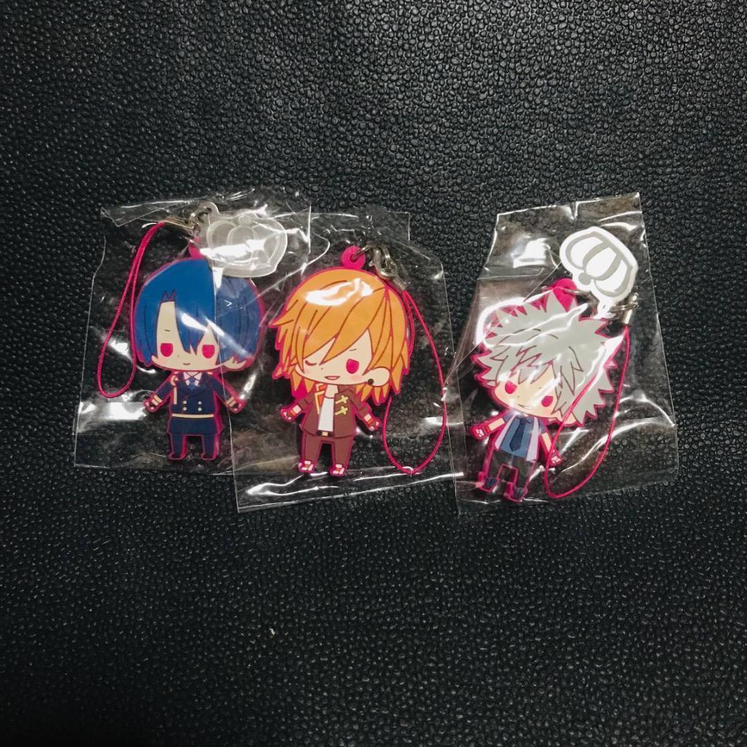 聖川真斗 神宮寺レン 黒崎蘭丸 うたの☆プリンスさまっ♪ ST☆RISH QUARTET NIGHT コトブキヤ ラバー ストラップ マスコット キーホルダー拍卖