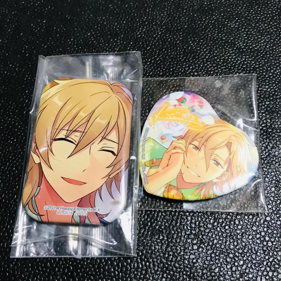 羽風薫 あんさんぶるスターズ 缶バッジ キャラバッジ とるパカ ハート缶 一番カフェ namco スクエア型 スクエア缶 プライズ フューチャー拍卖