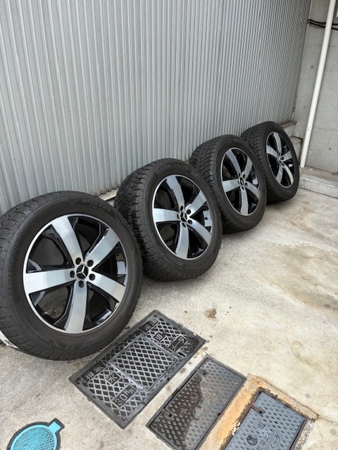 【美品】メルセデスベンツGLS社外ホイール&スタットレスタイヤ4本セット 20インチ×8.5J(+62.6/+35.5)5穴-PCD112ミリ GLE適合拍卖