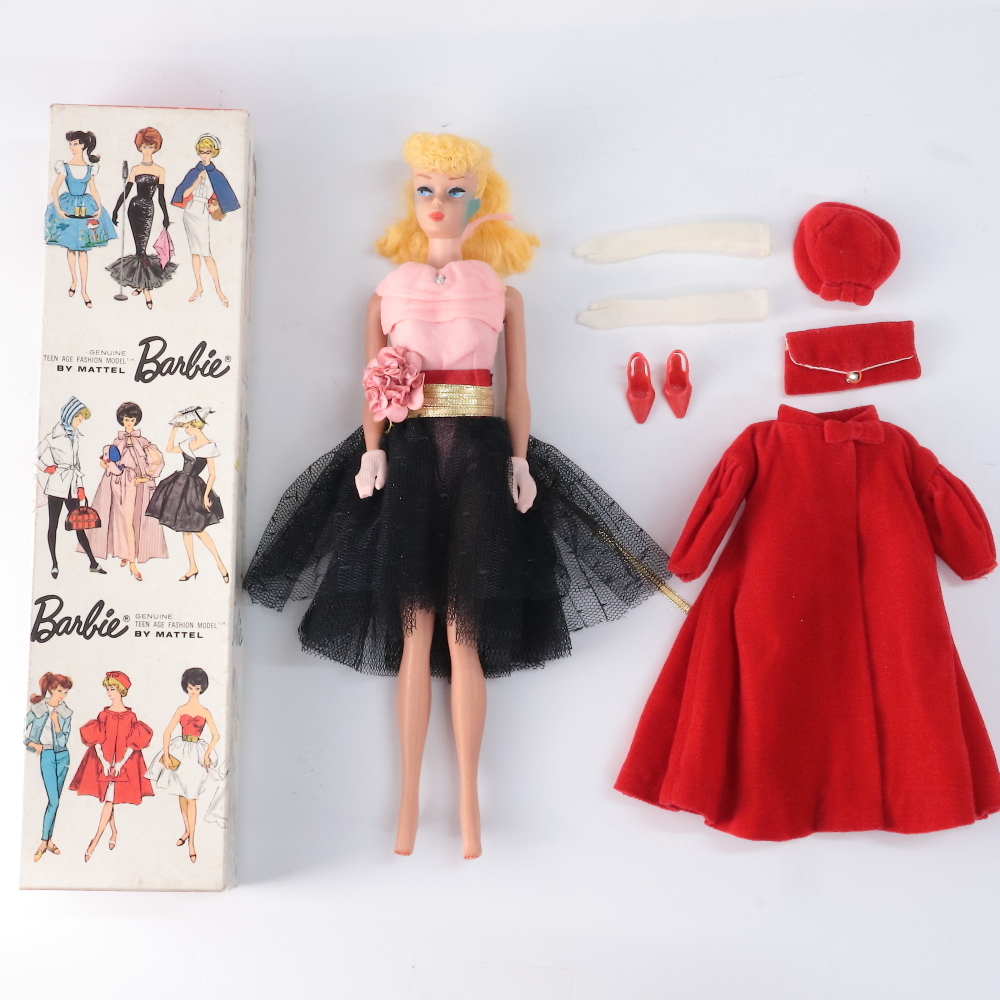 ◆◇MATTEL マテル社 ビンテージバービー 日本仕様 ドレス・コート・小物付き 箱付き Barbie ファッションドール 昭和レトロ◇◆拍卖