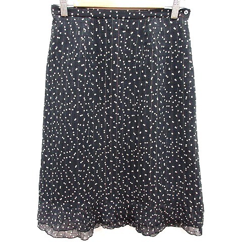 ハムステッド Hampstead スカート フレア ロング ドット 11 黒 ブラック /RT レディース拍卖