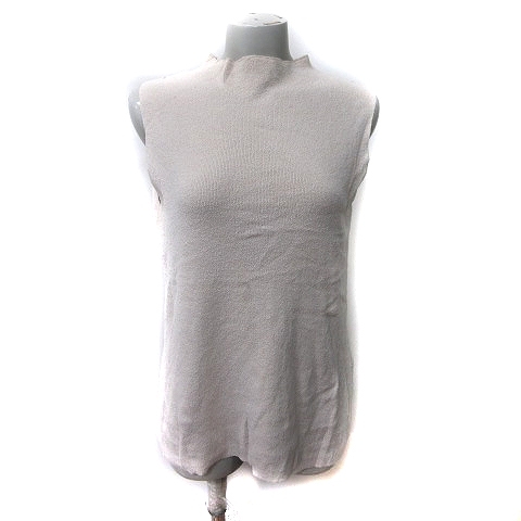 ミラオーウェン Mila Owen ニット カットソー ノースリーブ 1 S ベージュ /YI レディース拍卖