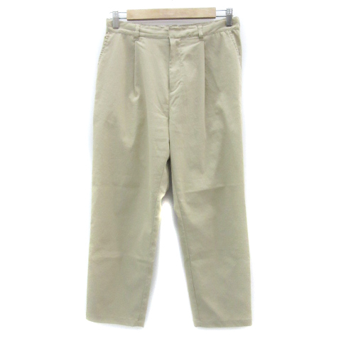 ジャーナルスタンダード レリューム JOURNAL STANDARD relume テーパードパンツ アンクル丈 38 M ベージュ /YM9 レディース拍卖