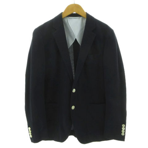 センスオブプレイス バイ アーバンリサーチ Sense of Place by Urban Research ジャケット テーラードカラー コットン混 ネイビー 紺 38拍卖