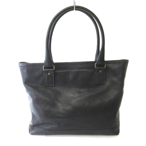 土屋鞄製造所 土屋鞄 トートバッグ ハンドバッグ オールレーザー ブラック 黒 メンズ拍卖