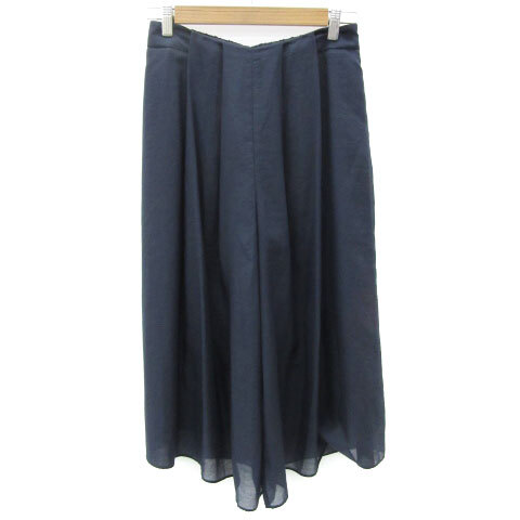 リフレクト Reflect ガウチョパンツ ワイドパンツ 七分丈 11 ネイビー 紺 /YM26 レディース拍卖